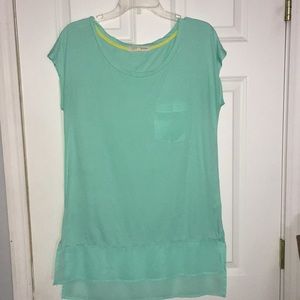 Long Aqua Tunic ~ Never Worn ~ Size Medium